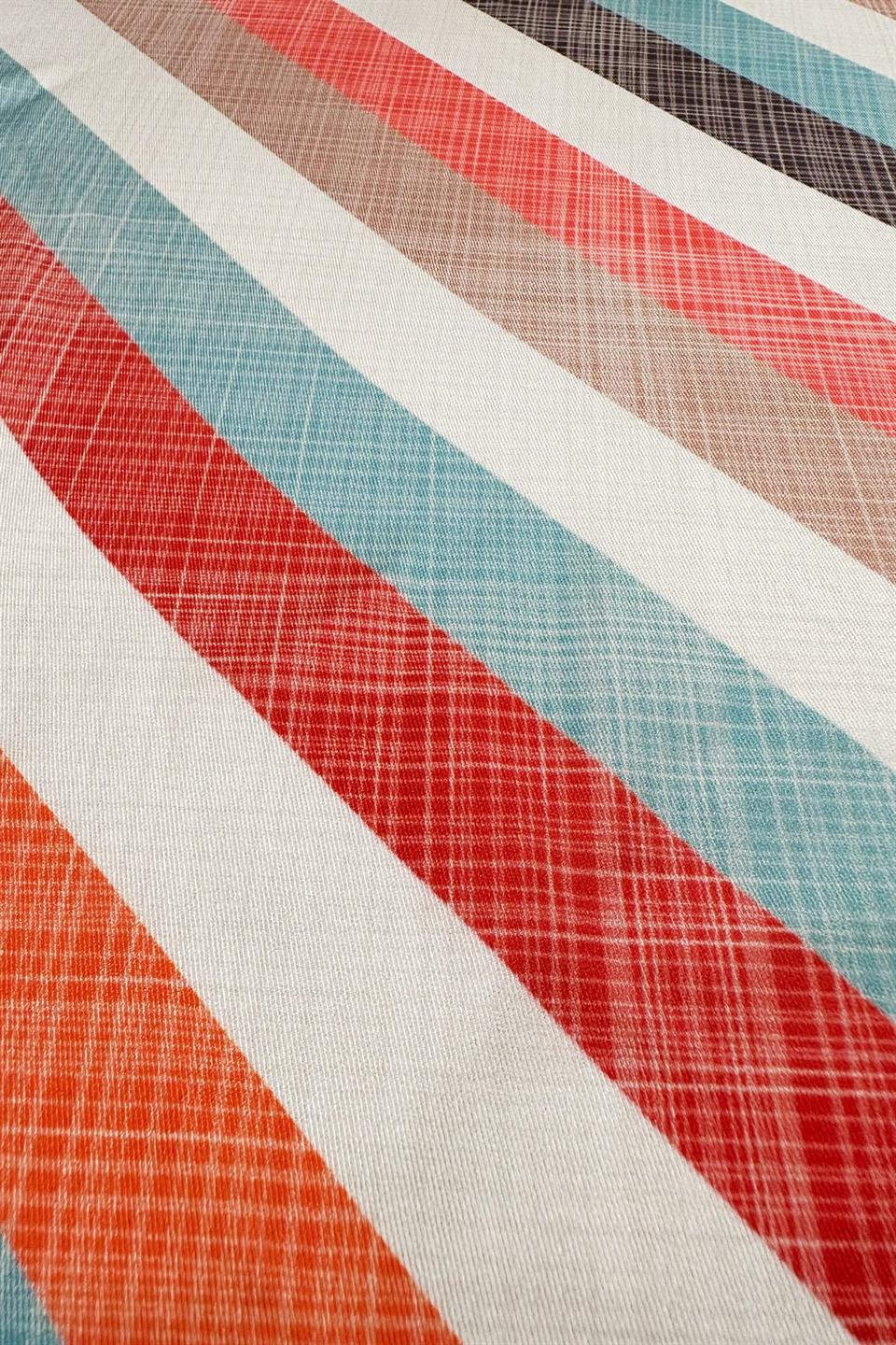 Çok Renkli Çizgi Desen Fular Bandana 55-55 cm KDNF20