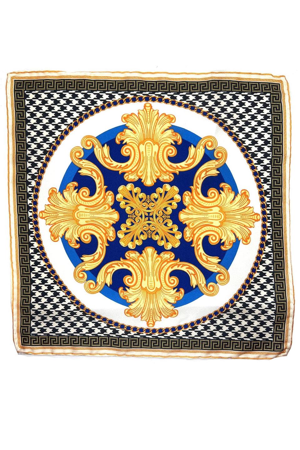 Çok Renkli Motif Desen Erkek Cep Mendili SPS591-69