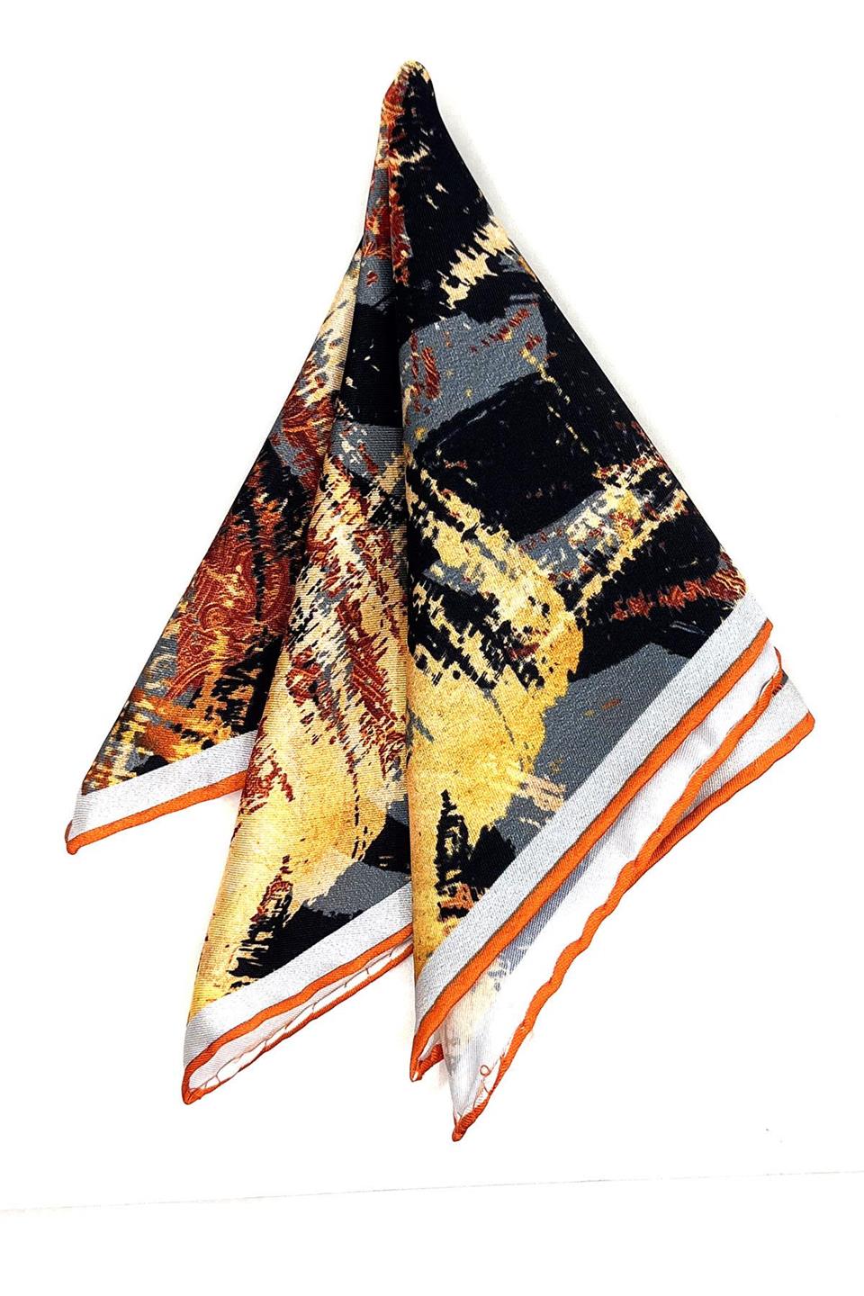 Çok Renkli Motif Desen Erkek Cep Mendili SPS598-59