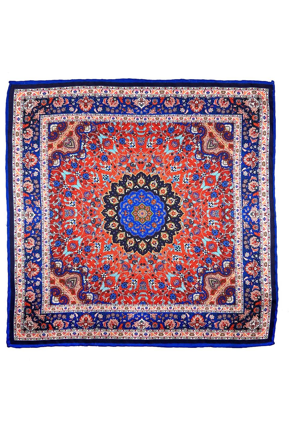 Çok Renkli Motif Desen Erkek Cep Mendili SPS637-117