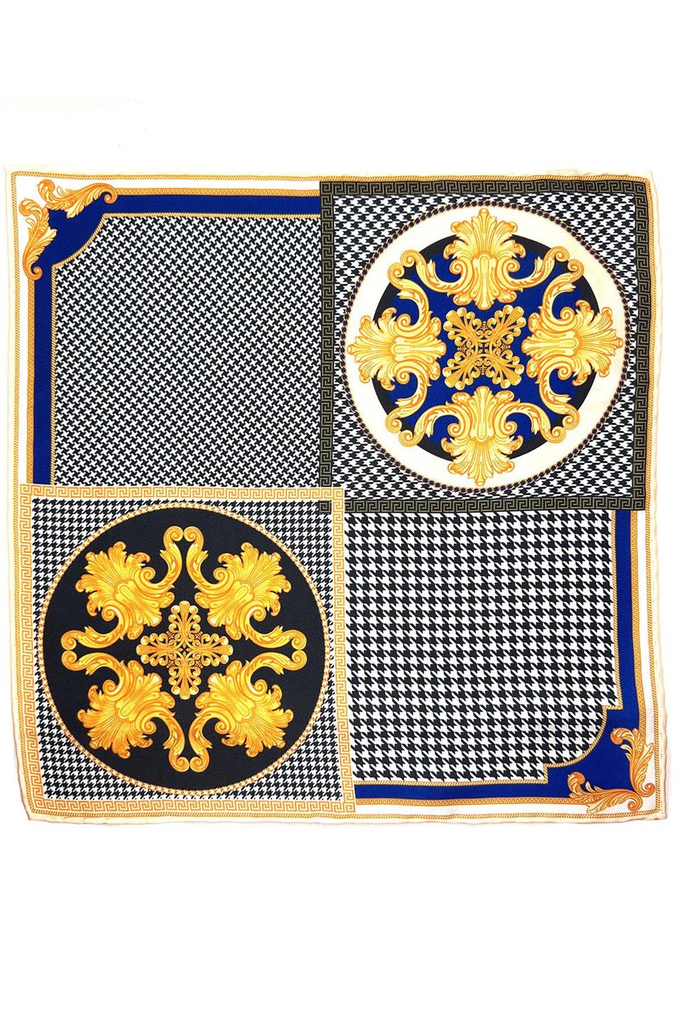 Çok Renkli Motif Desen Erkek Cep Mendili SPS581-78