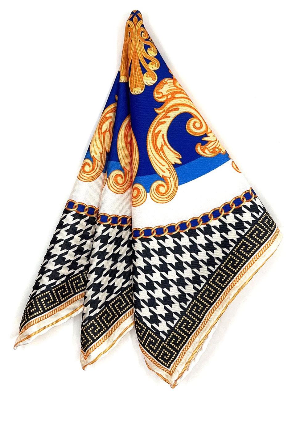 Çok Renkli Motif Desen Erkek Cep Mendili SPS591-69