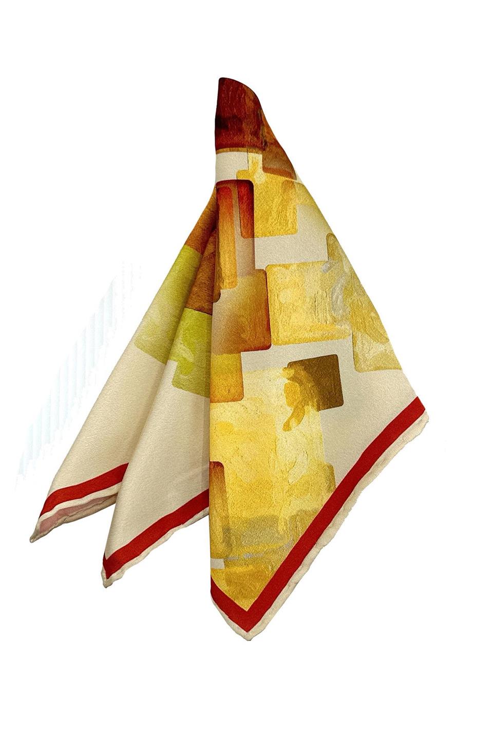 Çok Renkli Motif Desen Erkek Cep Mendili SPS620-101
