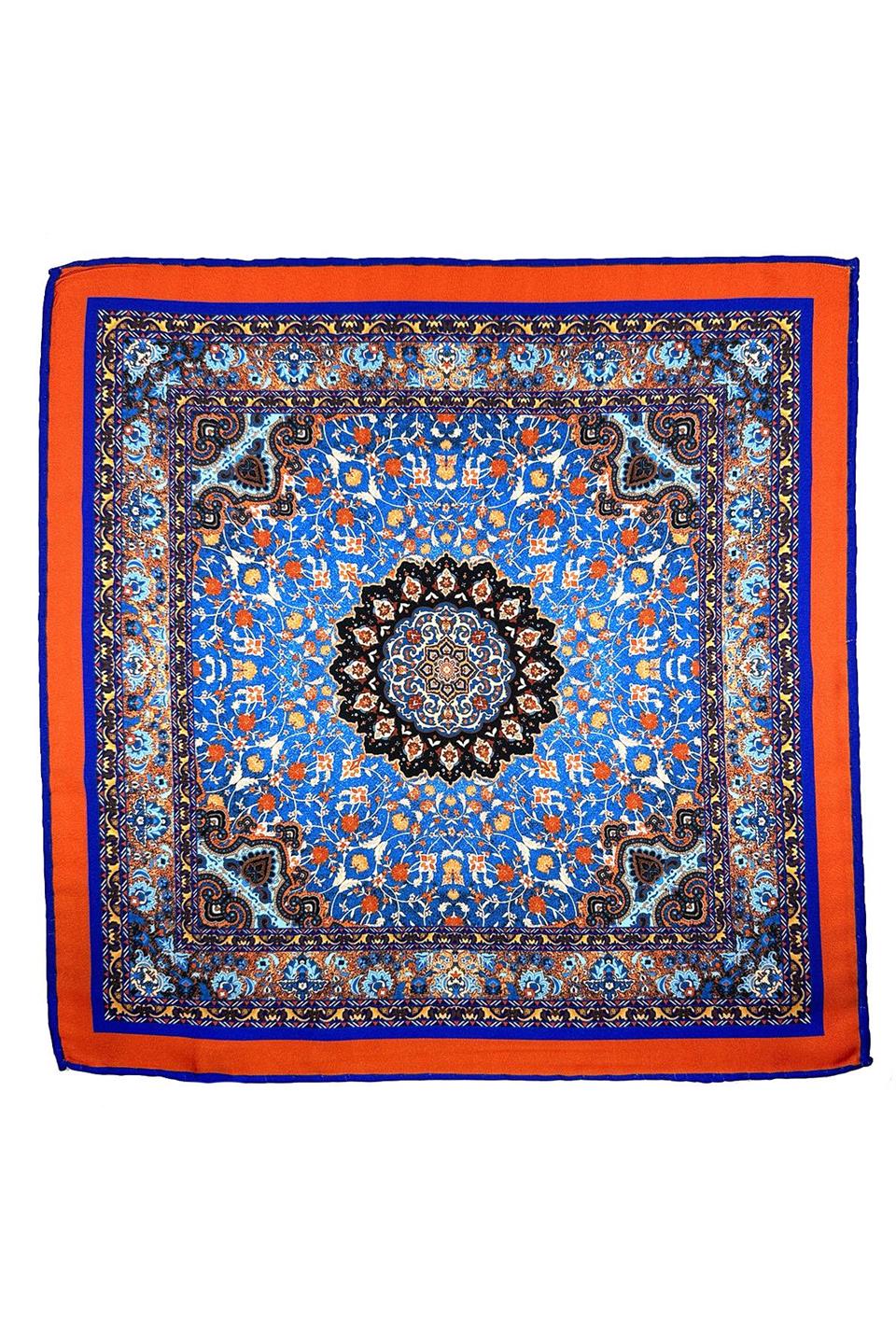 Çok Renkli Motif Desen Erkek Cep Mendili SPS608-88