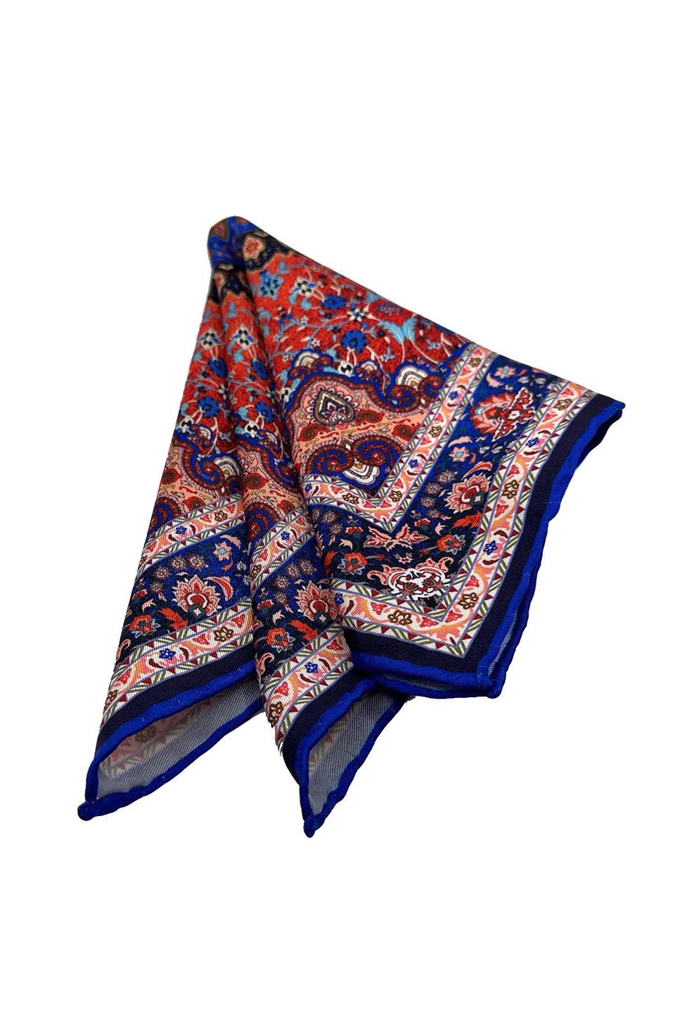 Çok Renkli Motif Desen Erkek Cep Mendili SPS637-117