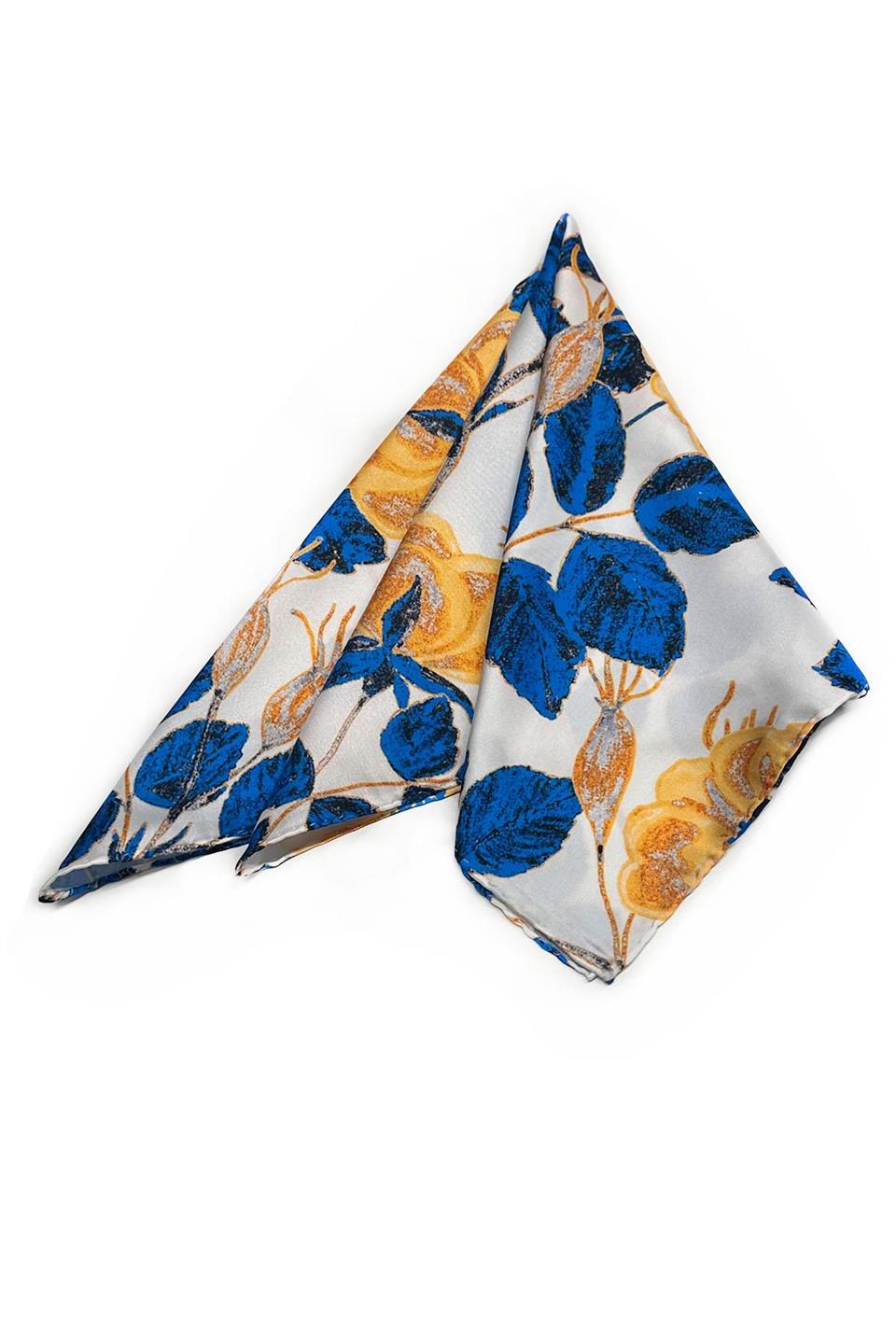 Çok Renkli Motif Desen Fular Bandana 55-55 cm KDNF12