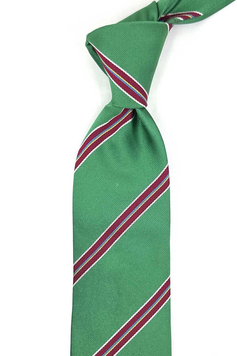 Corsari Style Yeşil İtalyan İpek Kravat İK2036