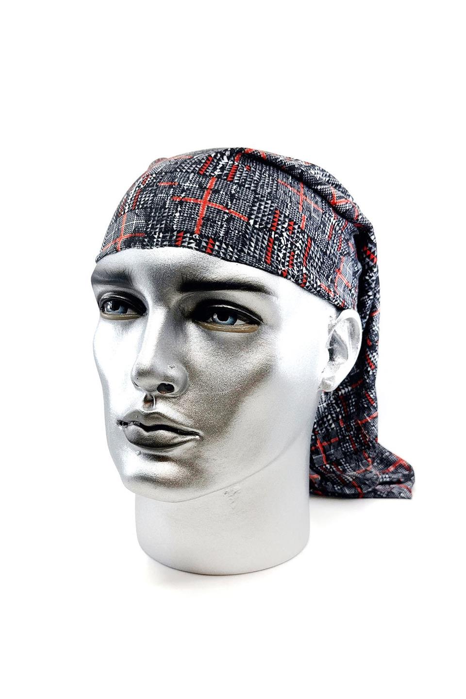 Crystal Siyah - Beyaz Bandana BND95