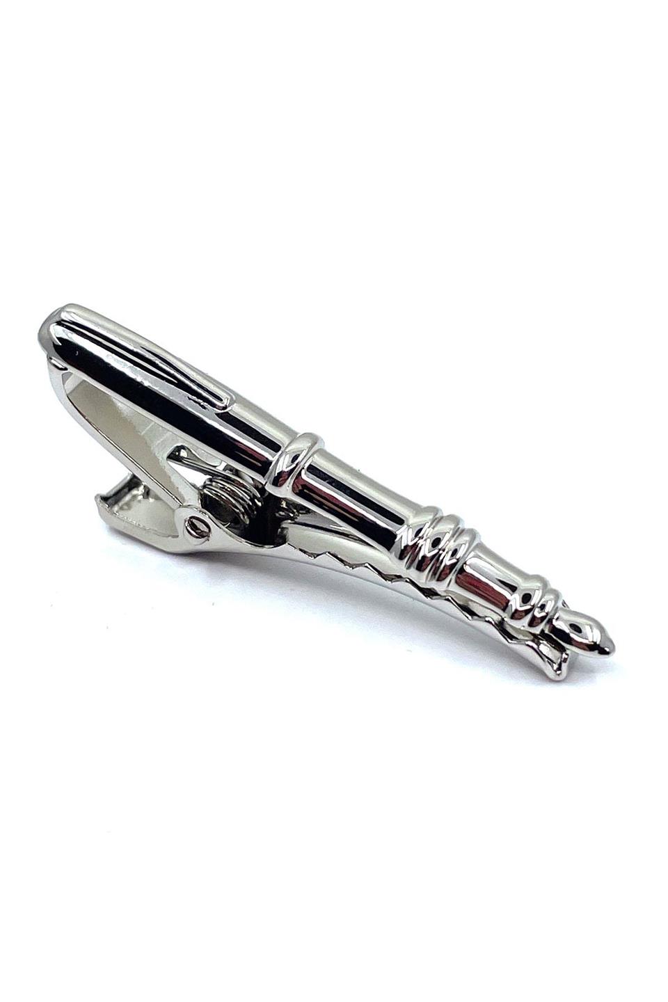 Dolma Kalem Gümüş Renk Kravat İğnesi KIY144