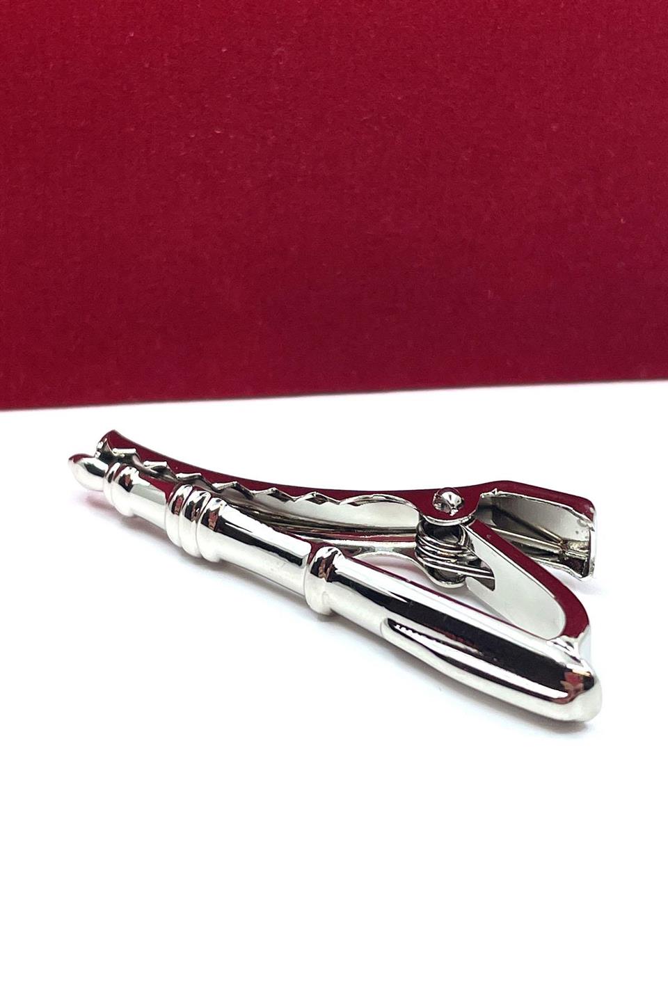 Dolma Kalem Gümüş Renk Kravat İğnesi KIY144