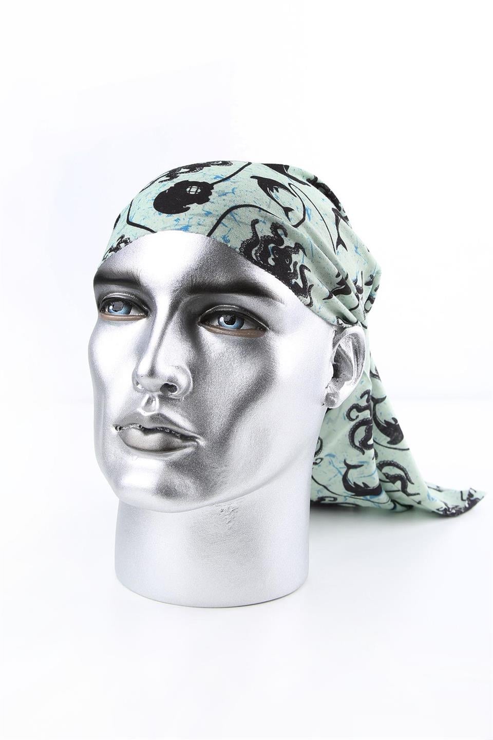 Dolphin & Octopus Yeşil Bandana BND45