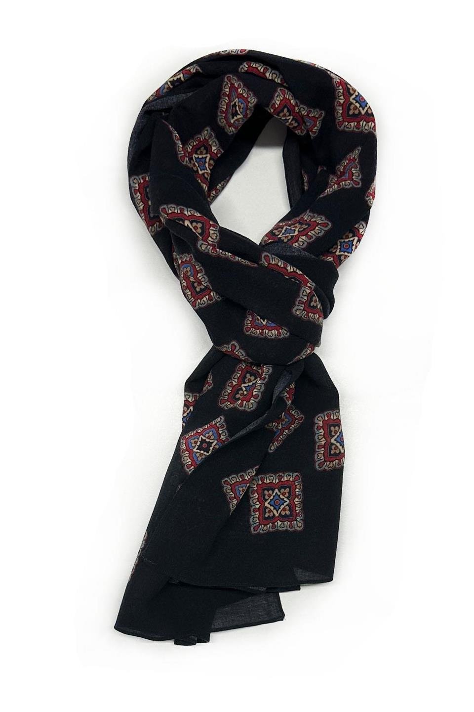 Drayton Style Siyah Wool Kaşkol K474