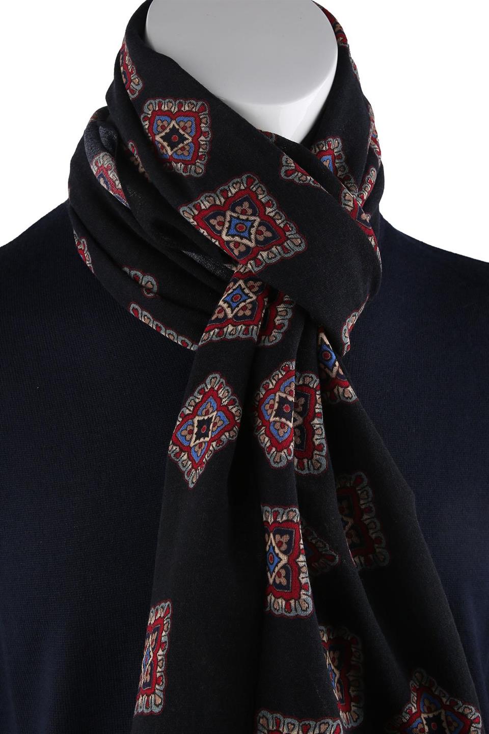 Drayton Style Siyah Wool Kaşkol K474