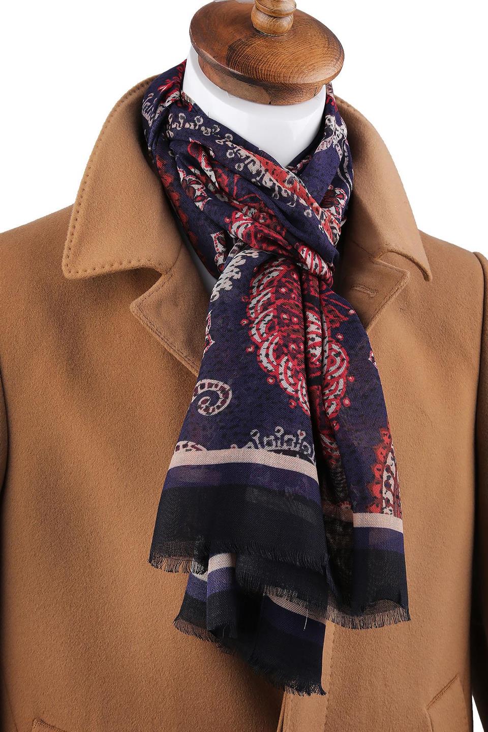 Duane Style Mürdüm İtalyan Modal Kaşkol MDL23