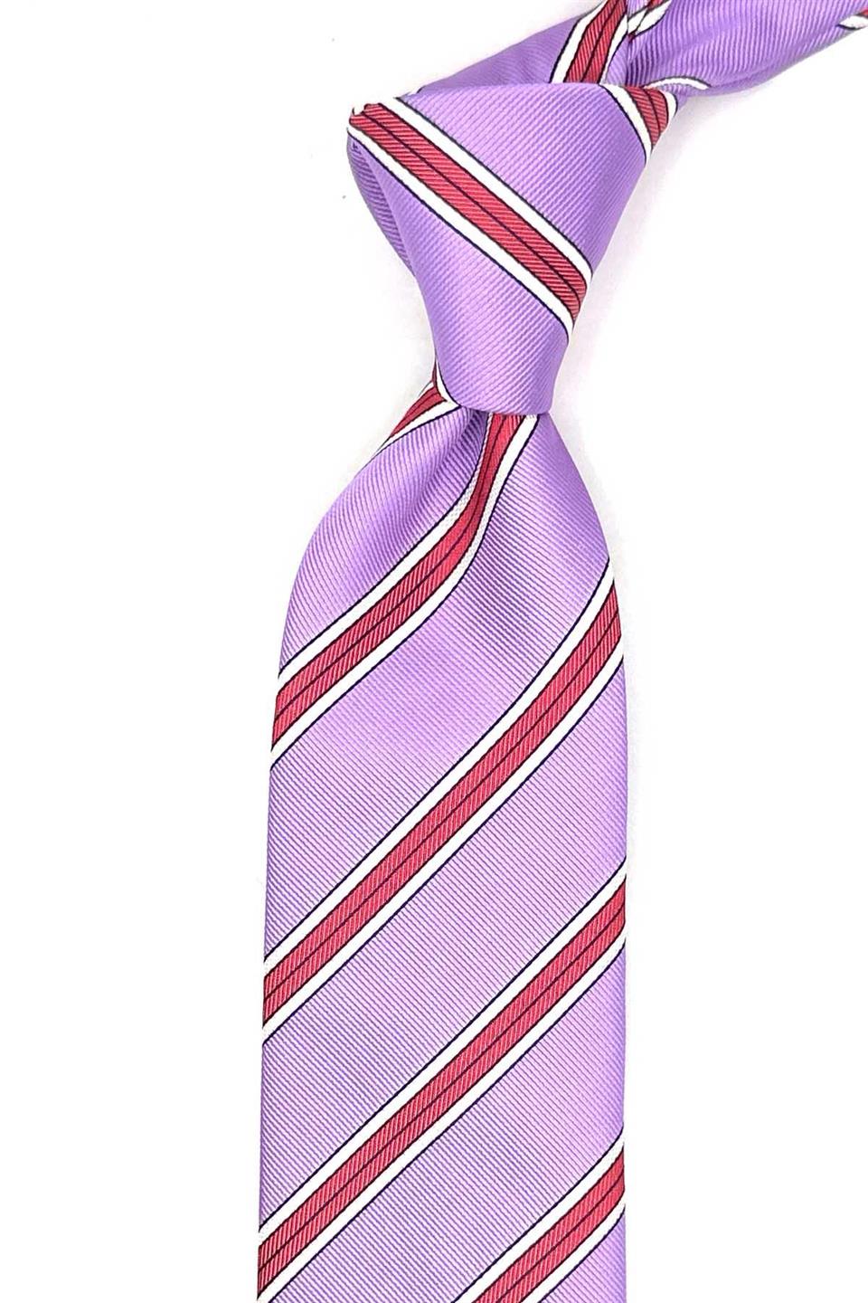 Erbajolo Style Lila İtalyan İpek Kravat İK2144
