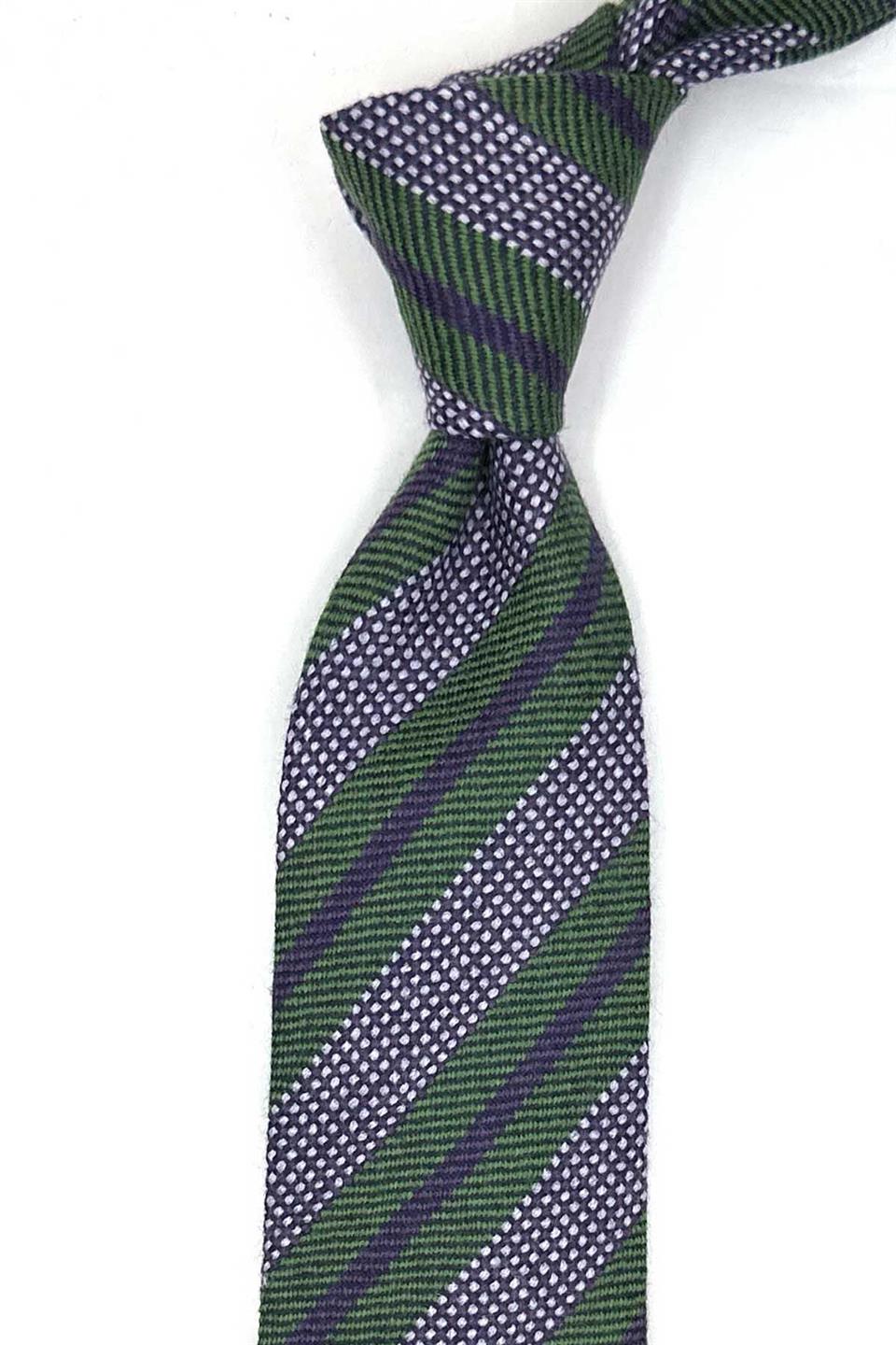 Fiascu Style Yeşil İtalyan İpek Kravat İK2209