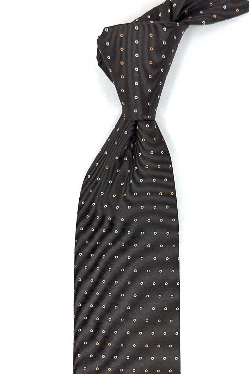 Fiorino Style Kahverengi İtalyan İpek Kravat İK2213