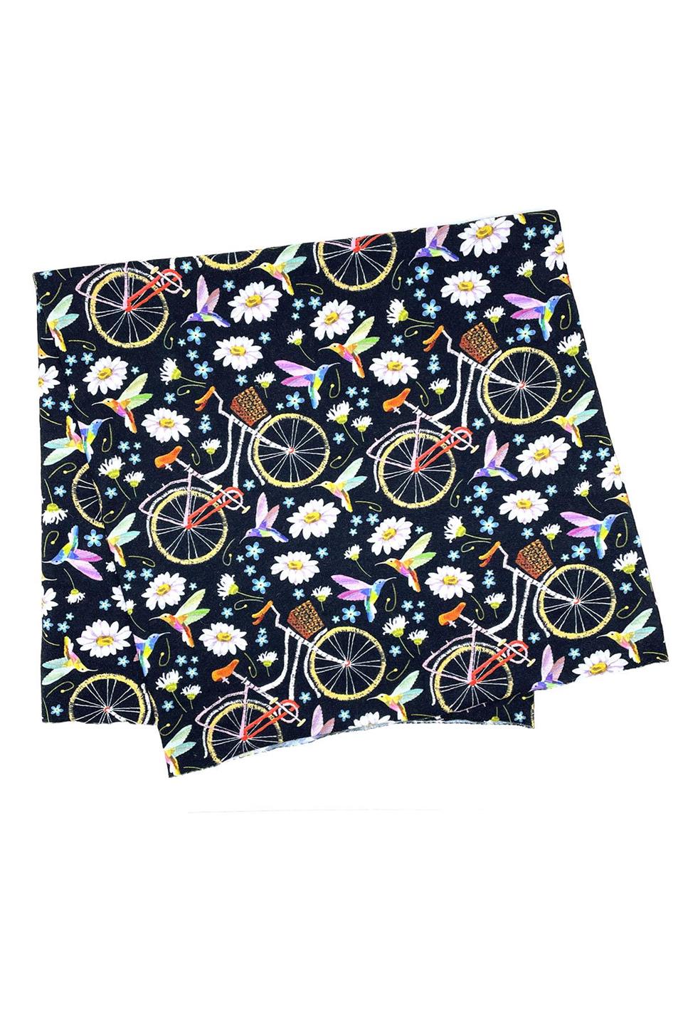 Floral Bike Siyah Bandana BND52