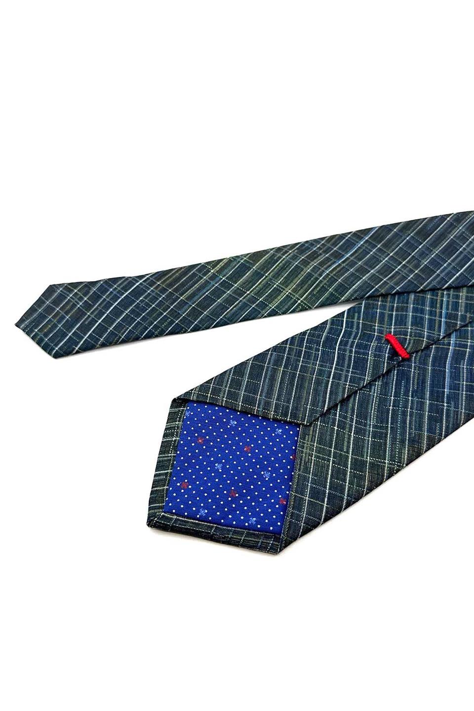 Foolish Style Yeşil Çizgi Desen İtalyan İpek Kravat İK1592