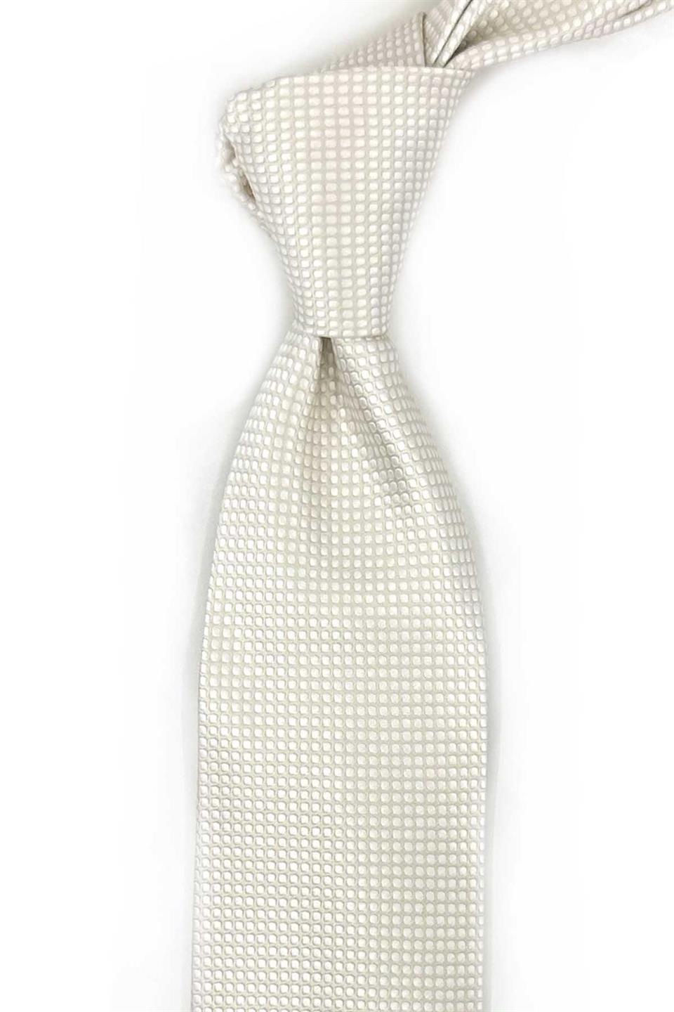 Frasso Style Krem İtalyan İpek Kravat İK2101