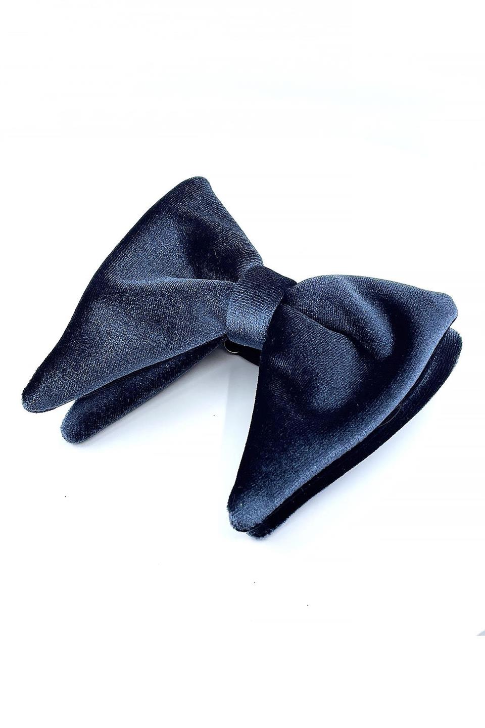 Füme Büyük Kadife Papyon P1697