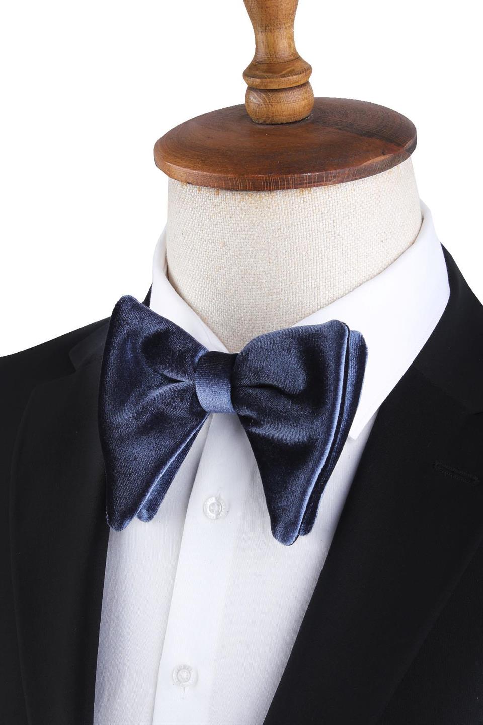 Füme Büyük Kadife Papyon P1697