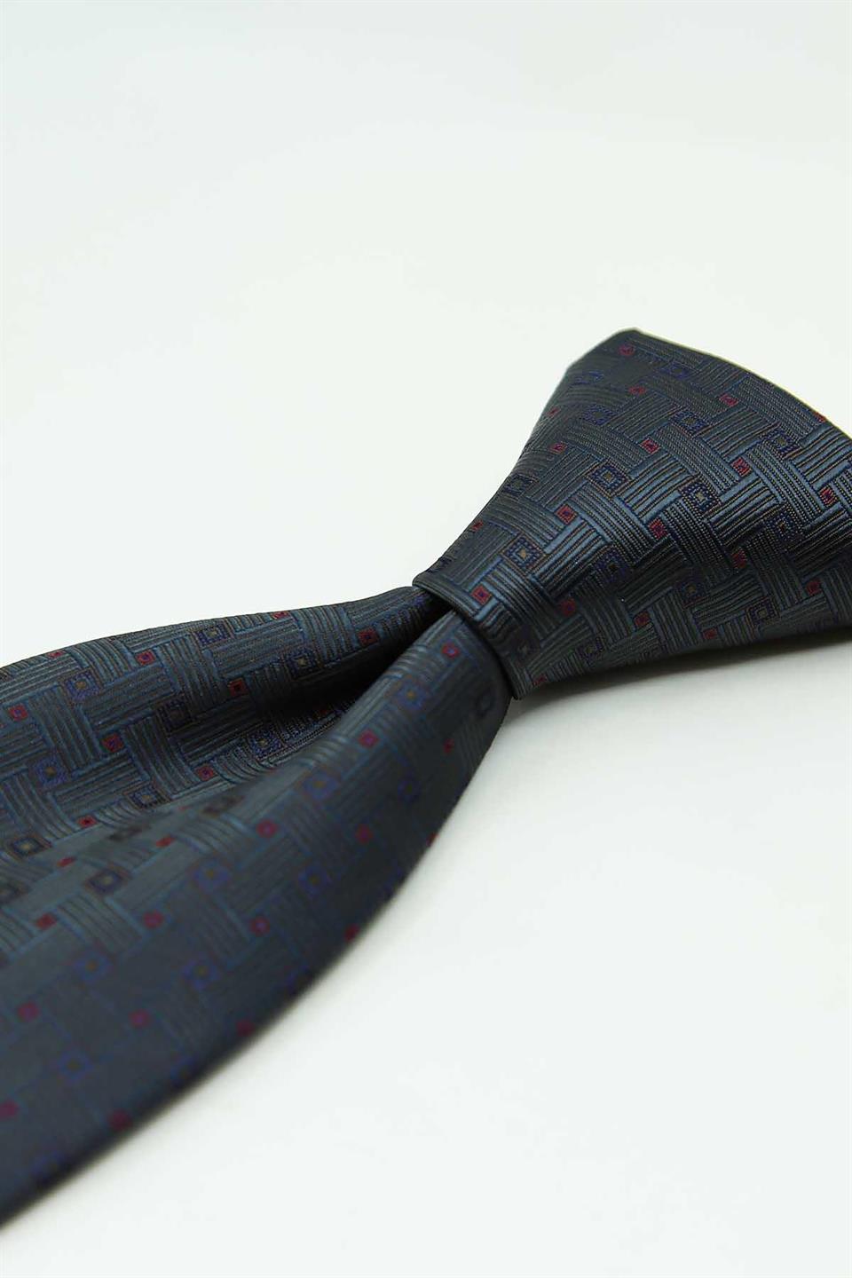 Füme - Kırmızı Kare Kravat