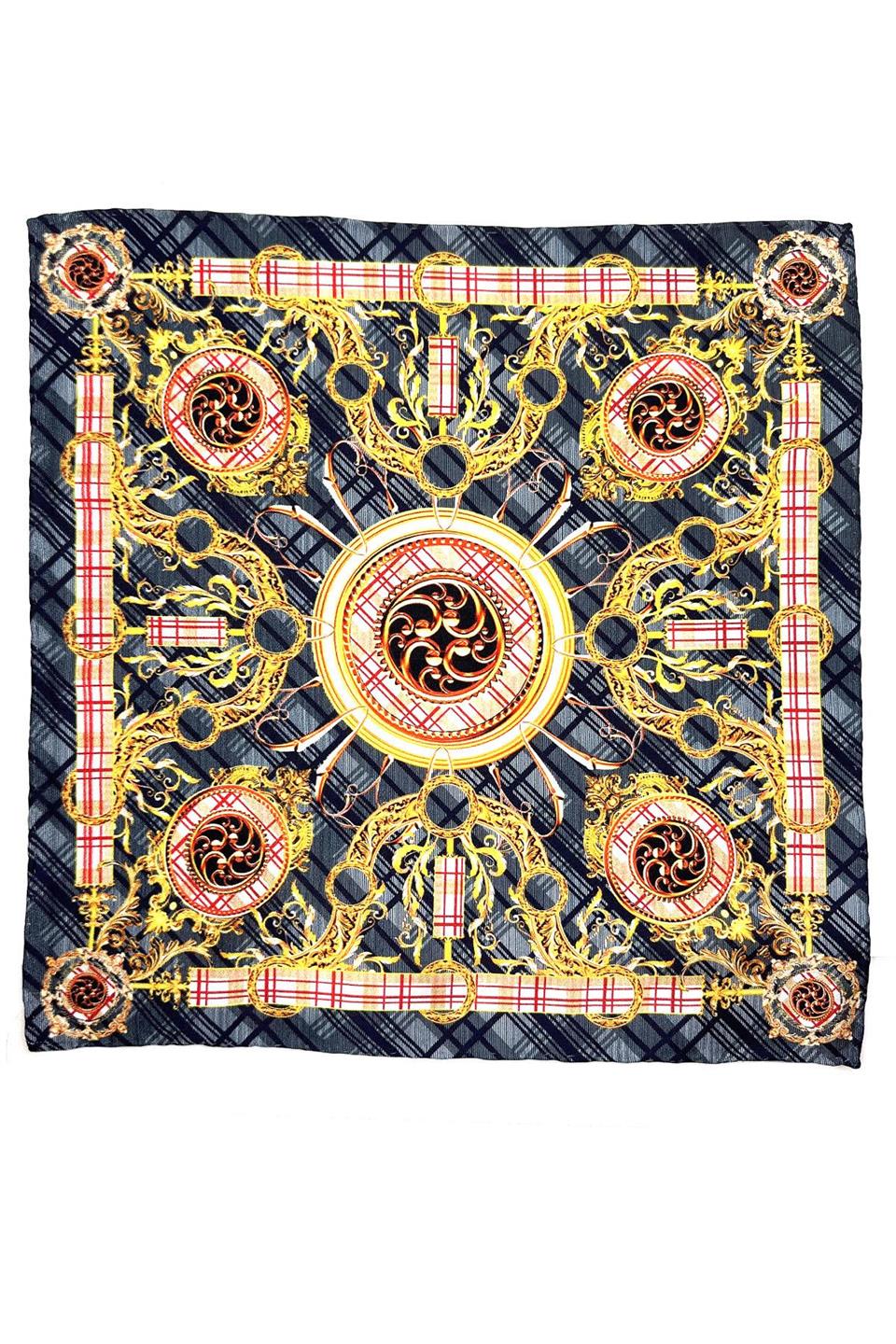 Füme Motif Desen Erkek Cep Mendili SPS584-75