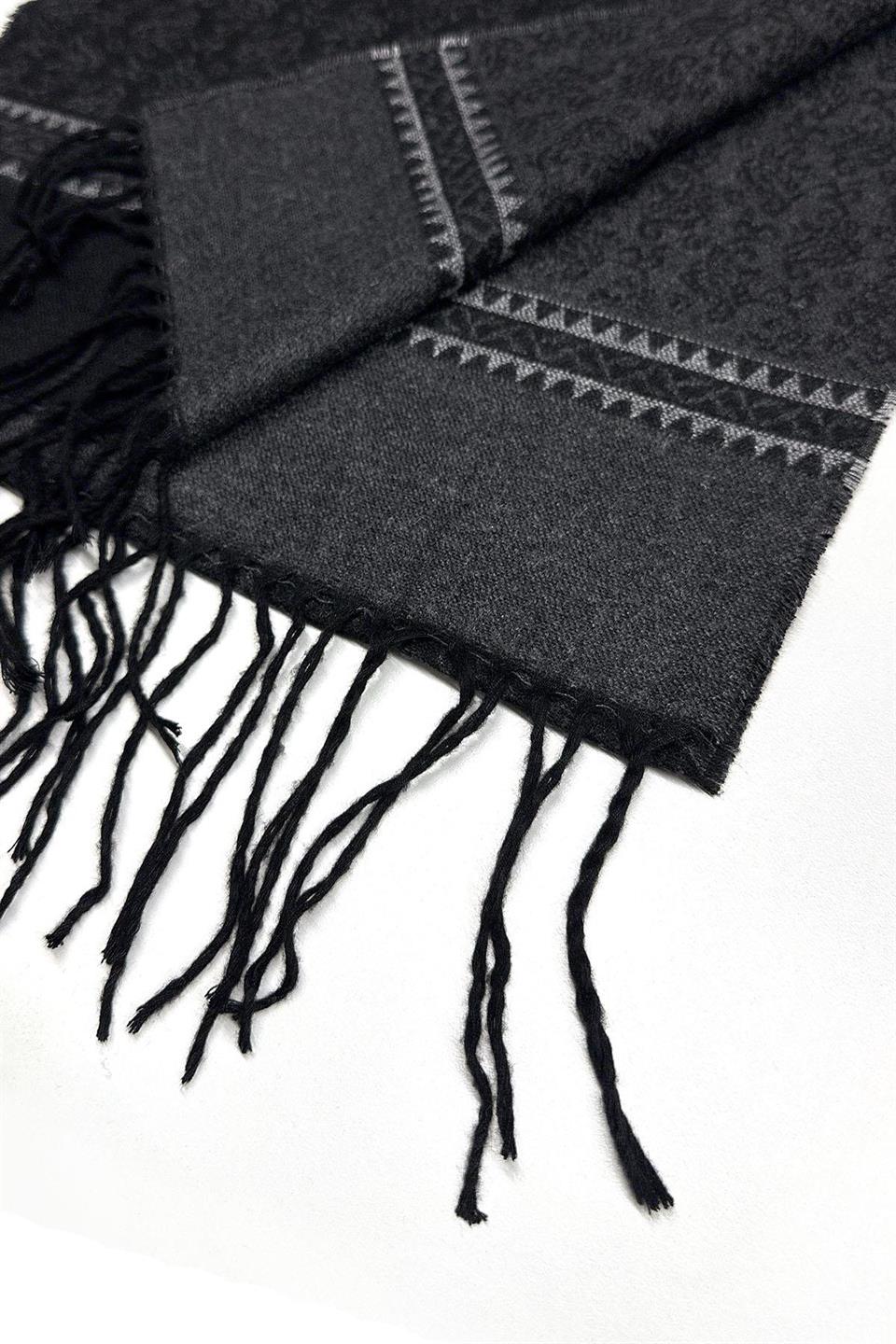 Füme Motif Desen Erkek Kaşkol K519