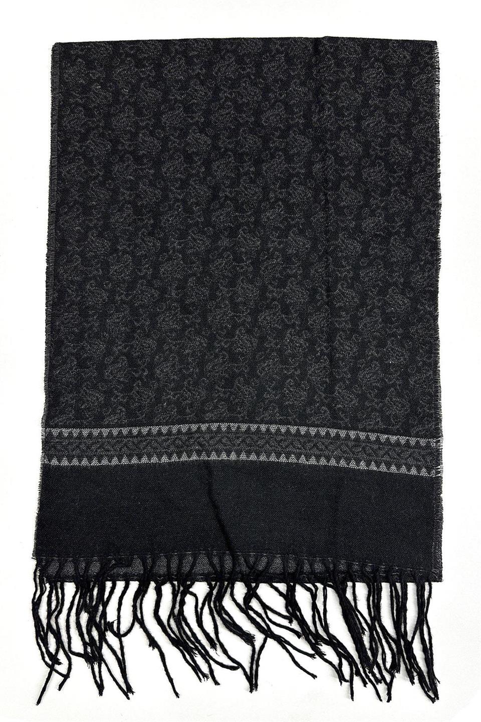 Füme Motif Desen Erkek Kaşkol K519