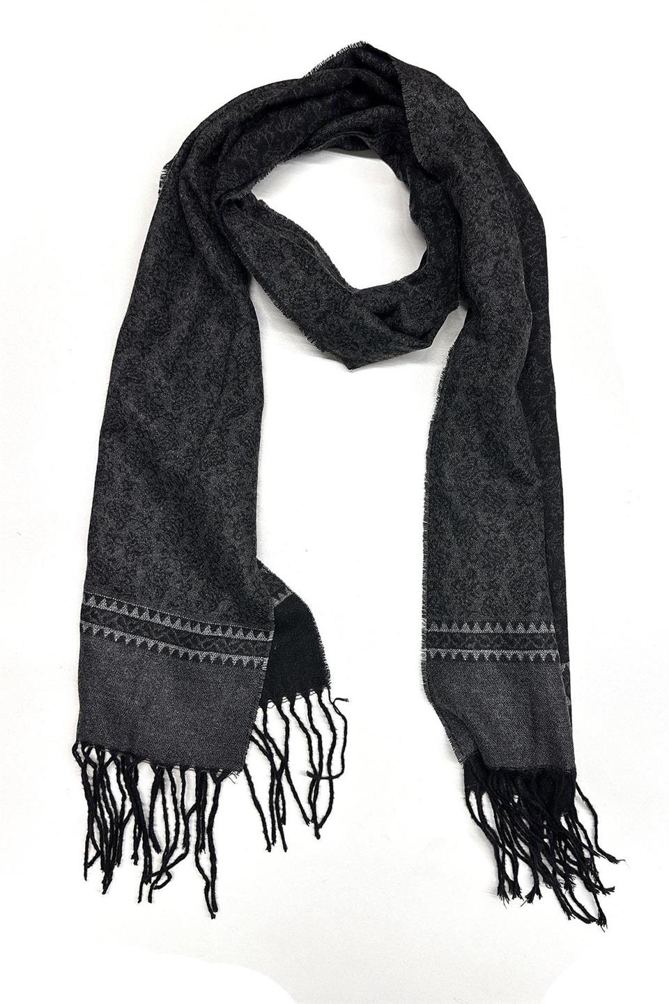 Füme Motif Desen Erkek Kaşkol K519