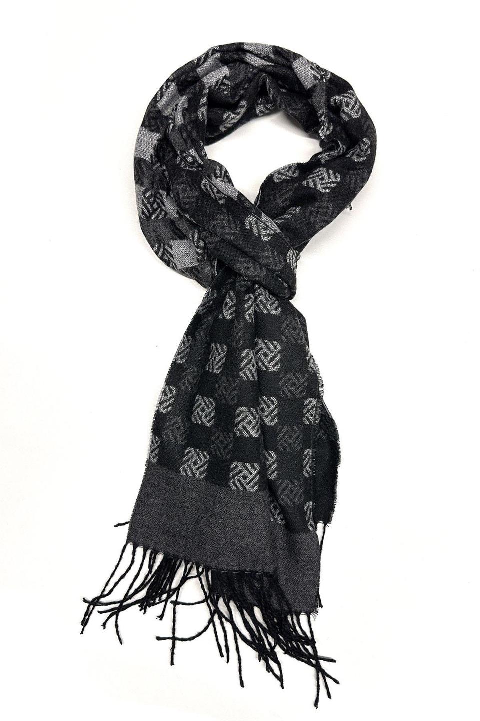 Füme Motif Desen Erkek Kaşkol K563