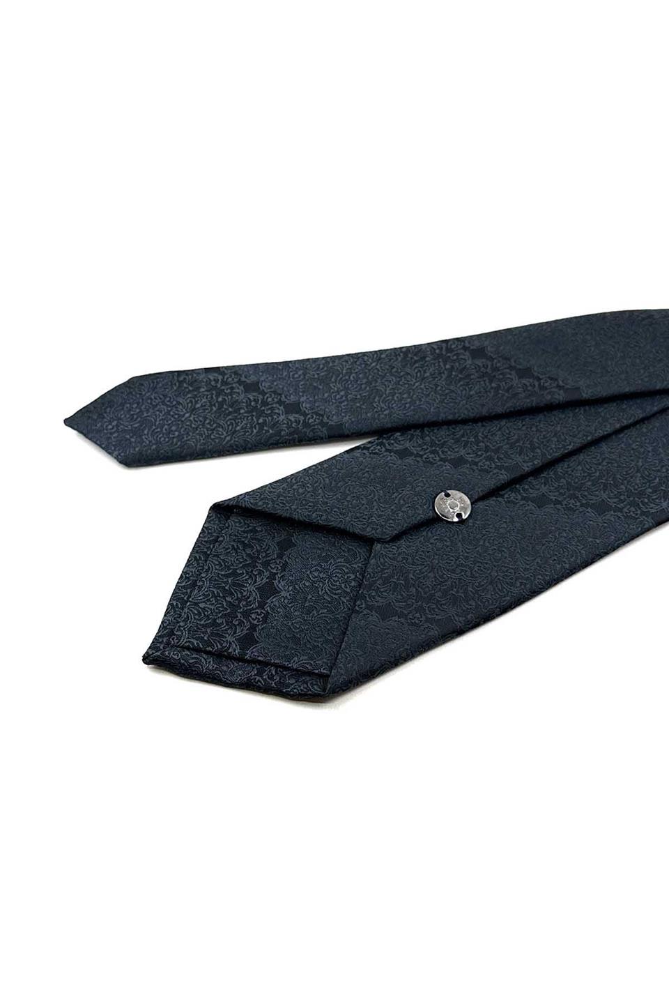 Füme Motif Desen Mendilli Klasik Kravat KK12424