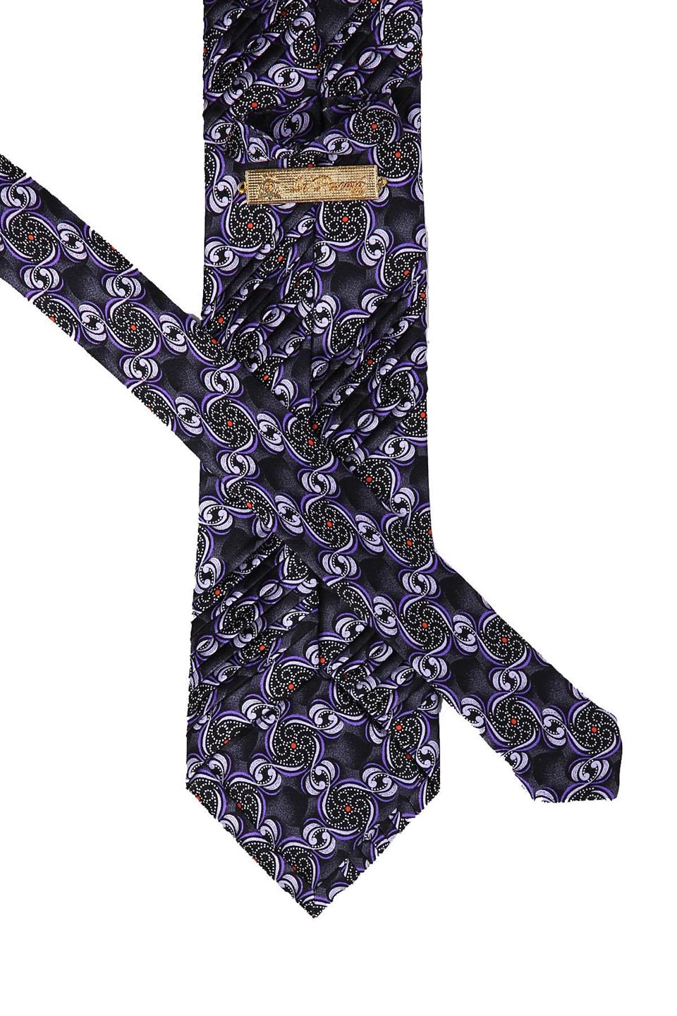 Füme Motif Desen Piliseli İpek Kravat EST124