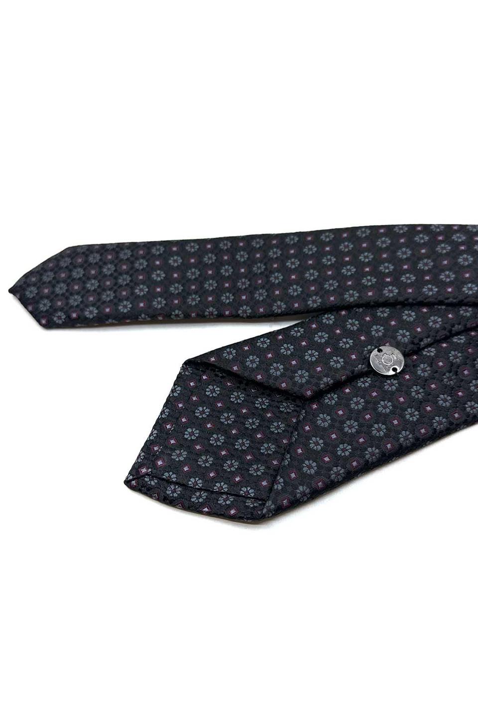 Füme Motif Desen Slim Kravat SK7987
