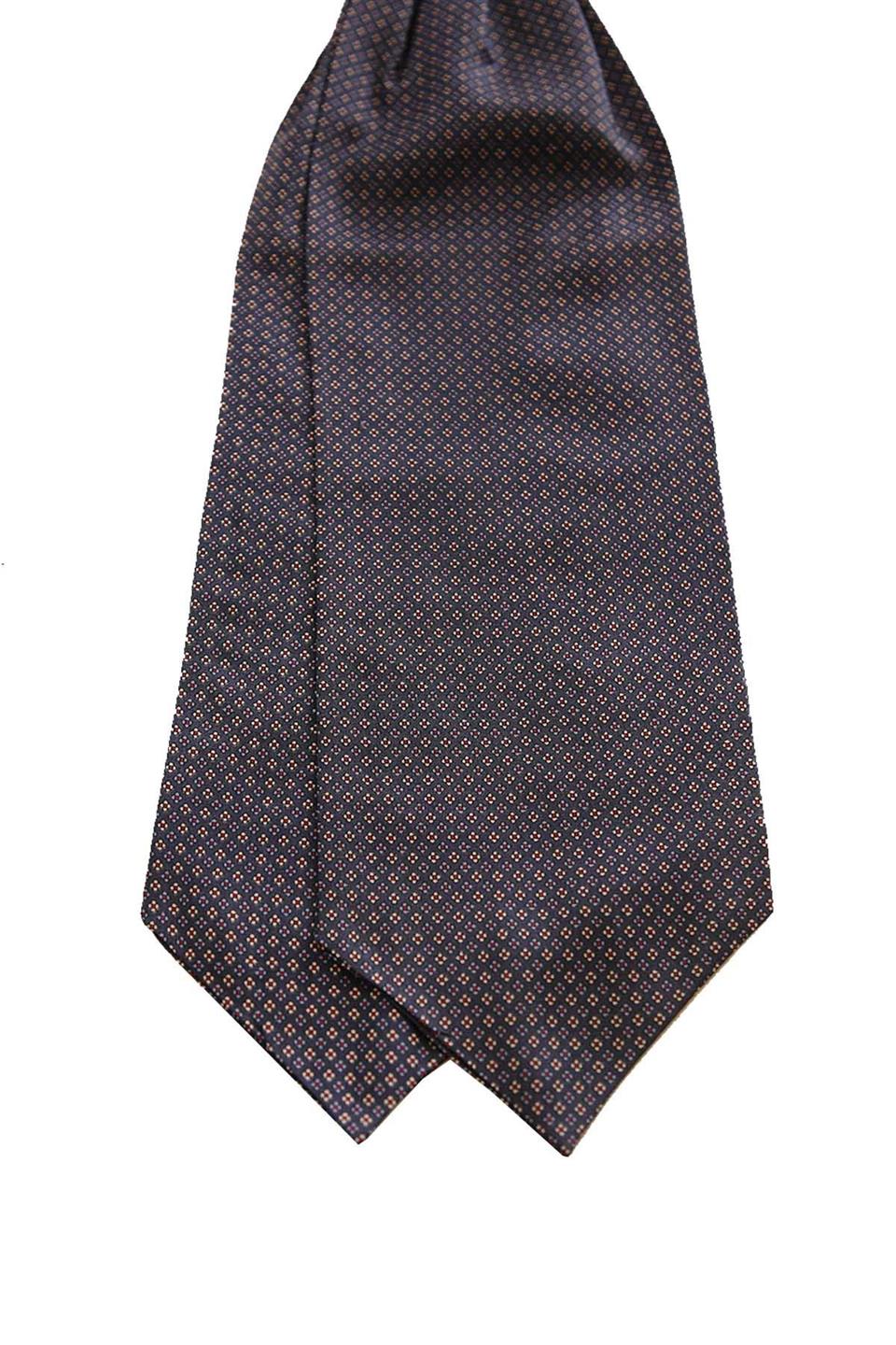 Füme Nokta Desen İtalyan İpek Ascot Fular K656