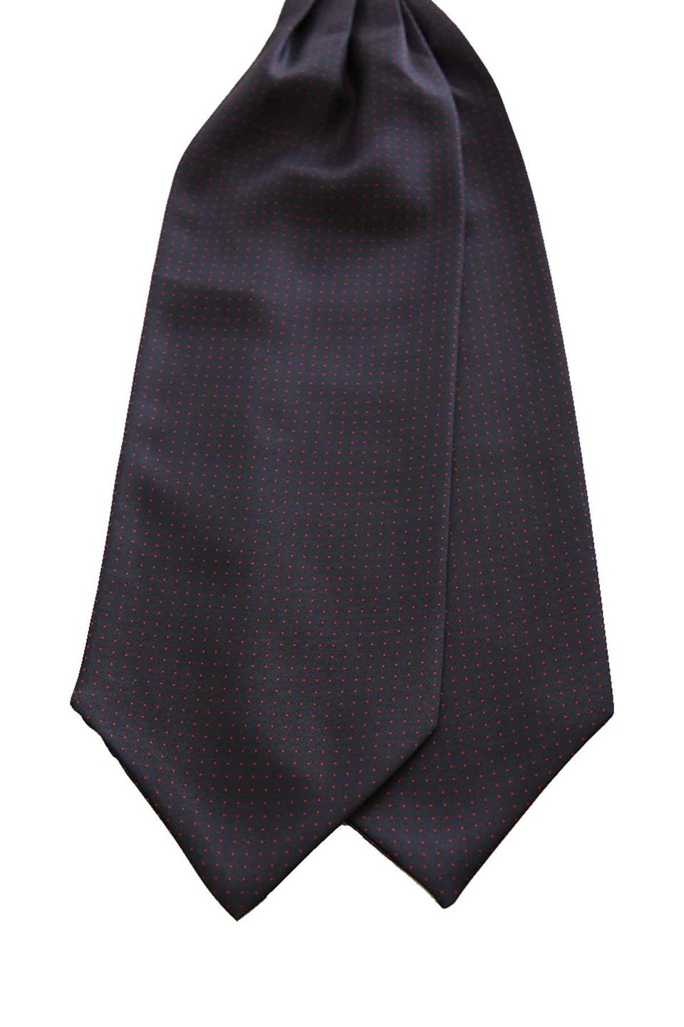 Füme Nokta Desen İtalyan İpek Ascot Fular K658