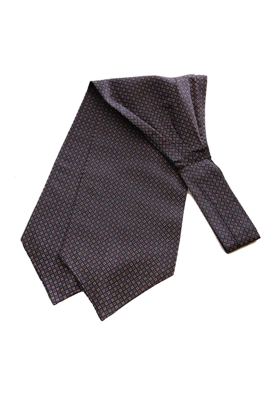 Füme Nokta Desen İtalyan İpek Ascot Fular K656