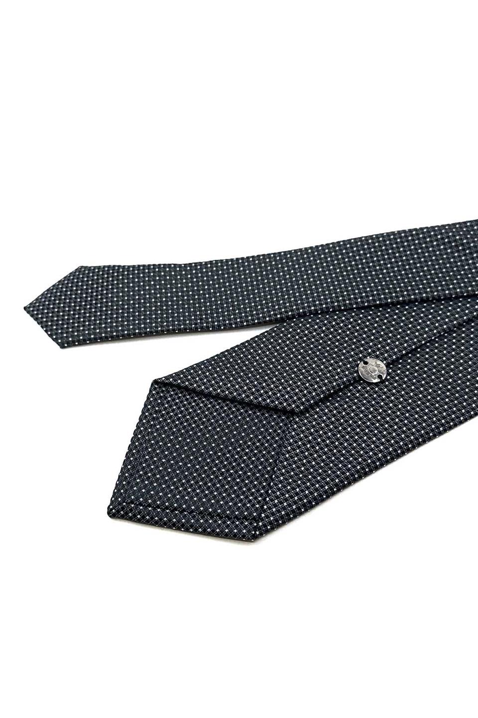 Füme Nokta Desen Mendilli Klasik Kravat KK12337
