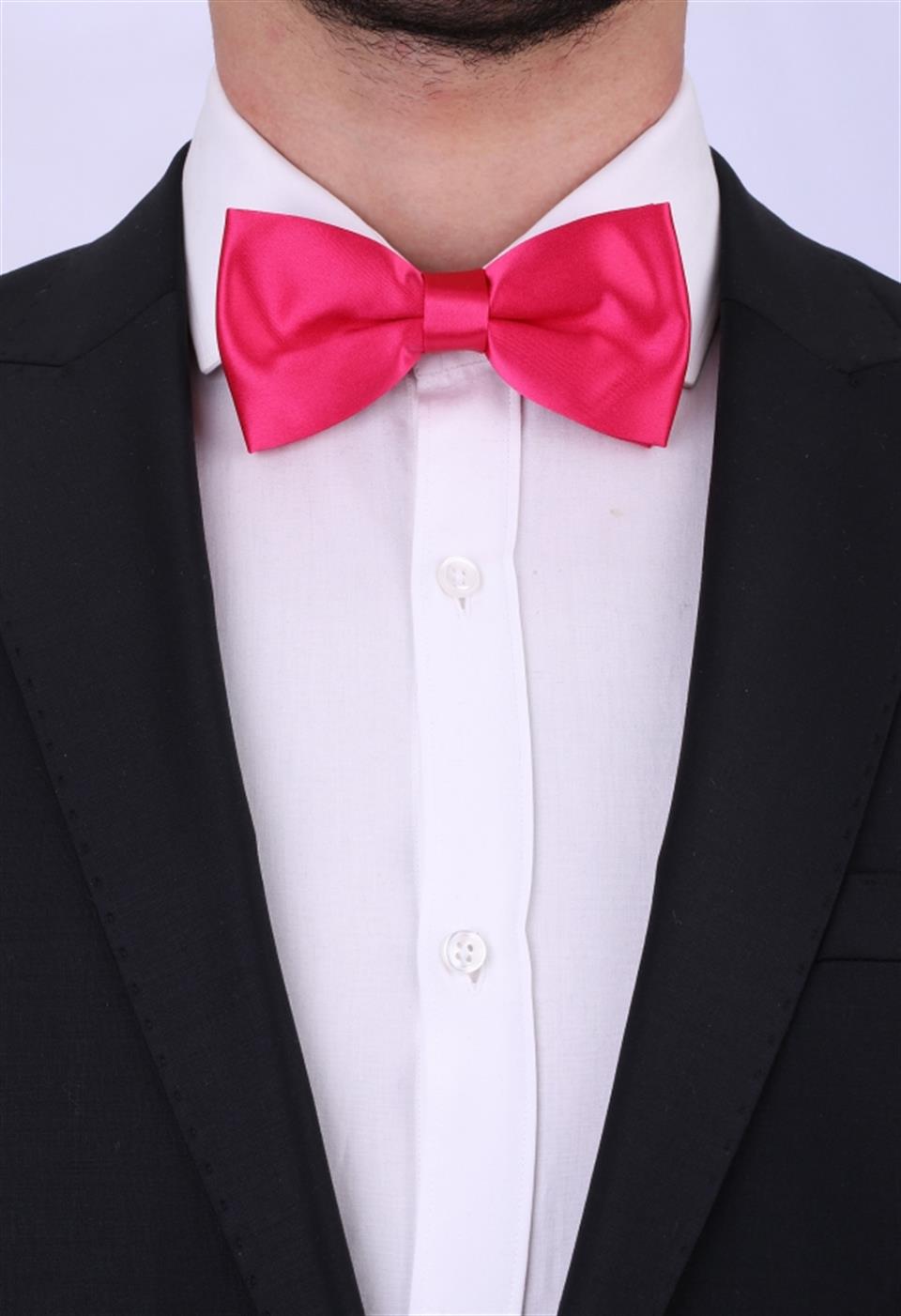 Fuşya Saten Papyon SP25