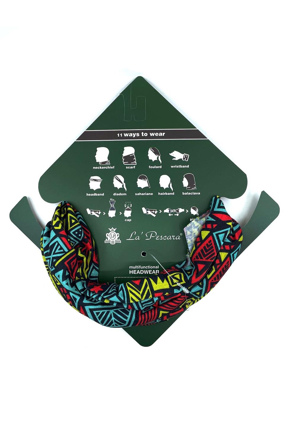 Geo Shapes Çok Renkli Bandana BND77