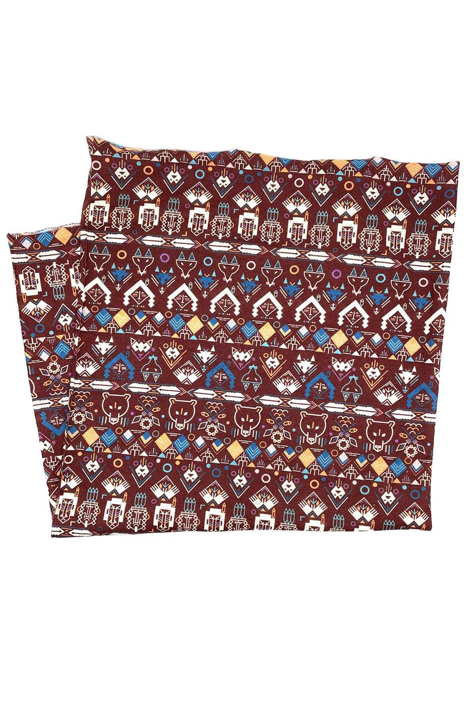 Geometric Bordo Bandana BND74