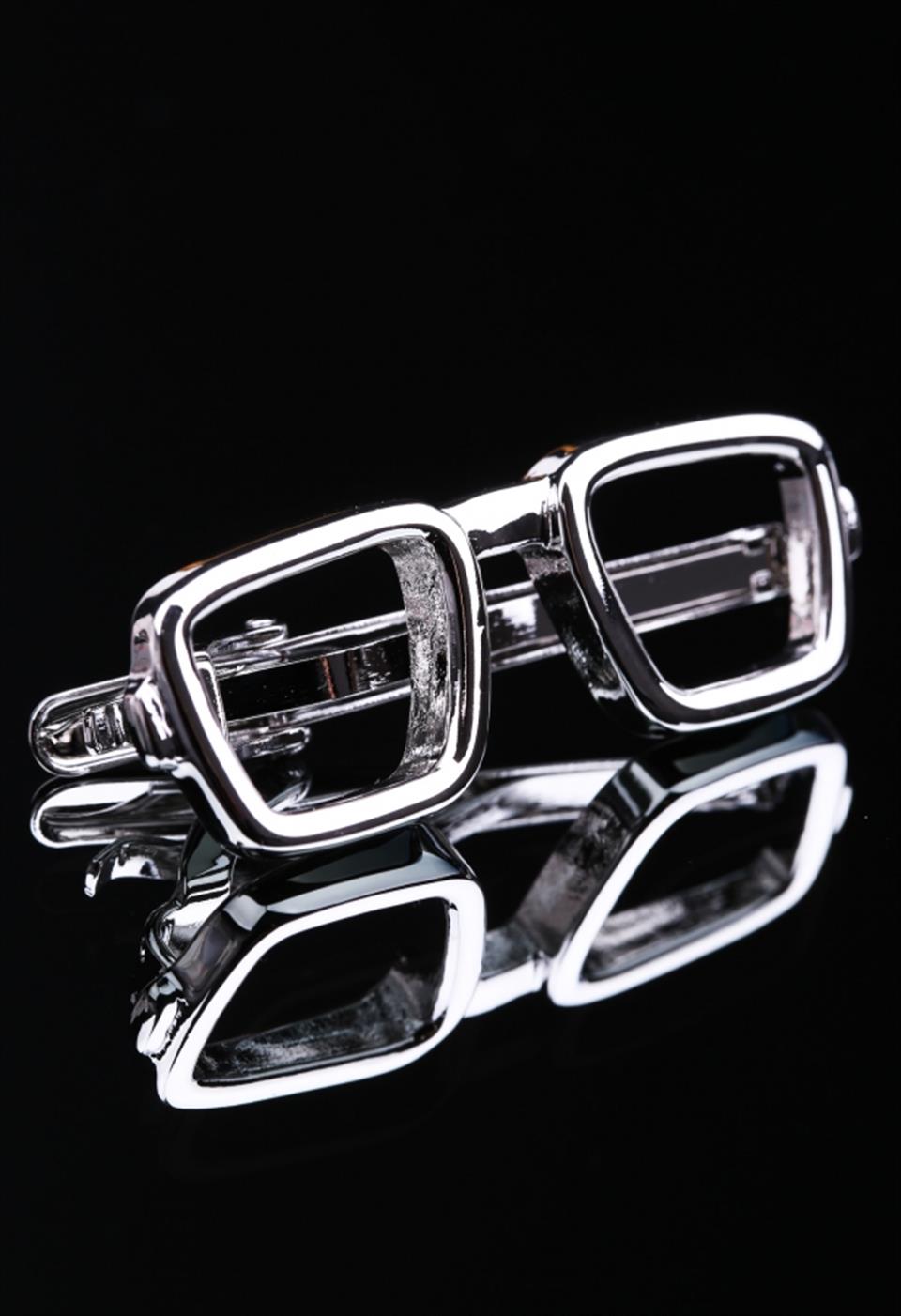 Gözlük Gümüş Kravat İğnesi KIY36