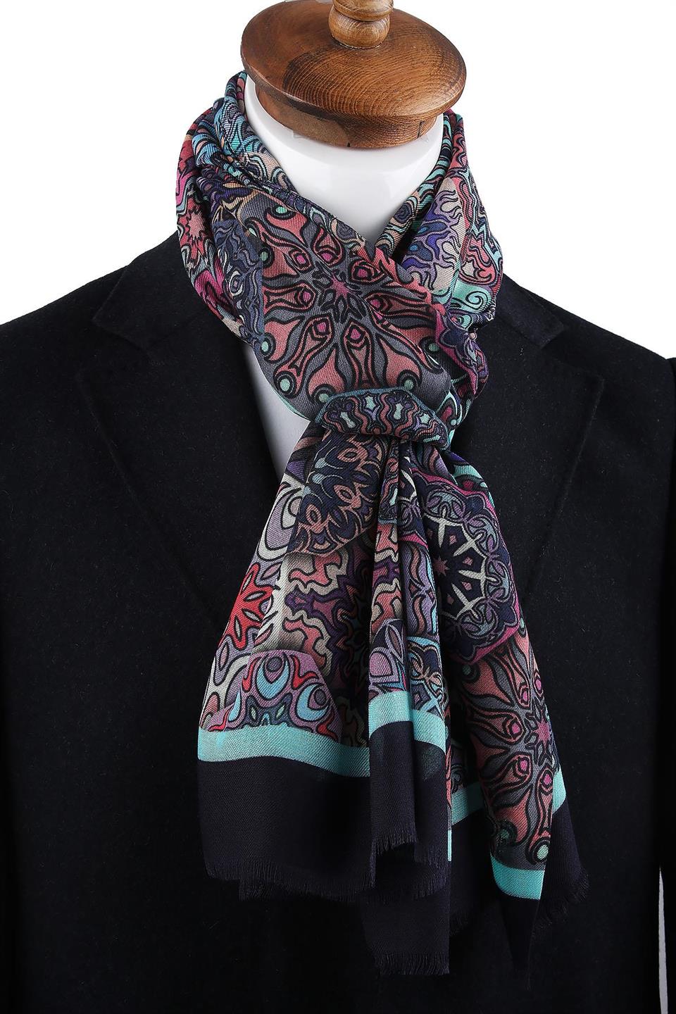 Greene Style Çok Renkli İtalyan Modal Kaşkol MDL05