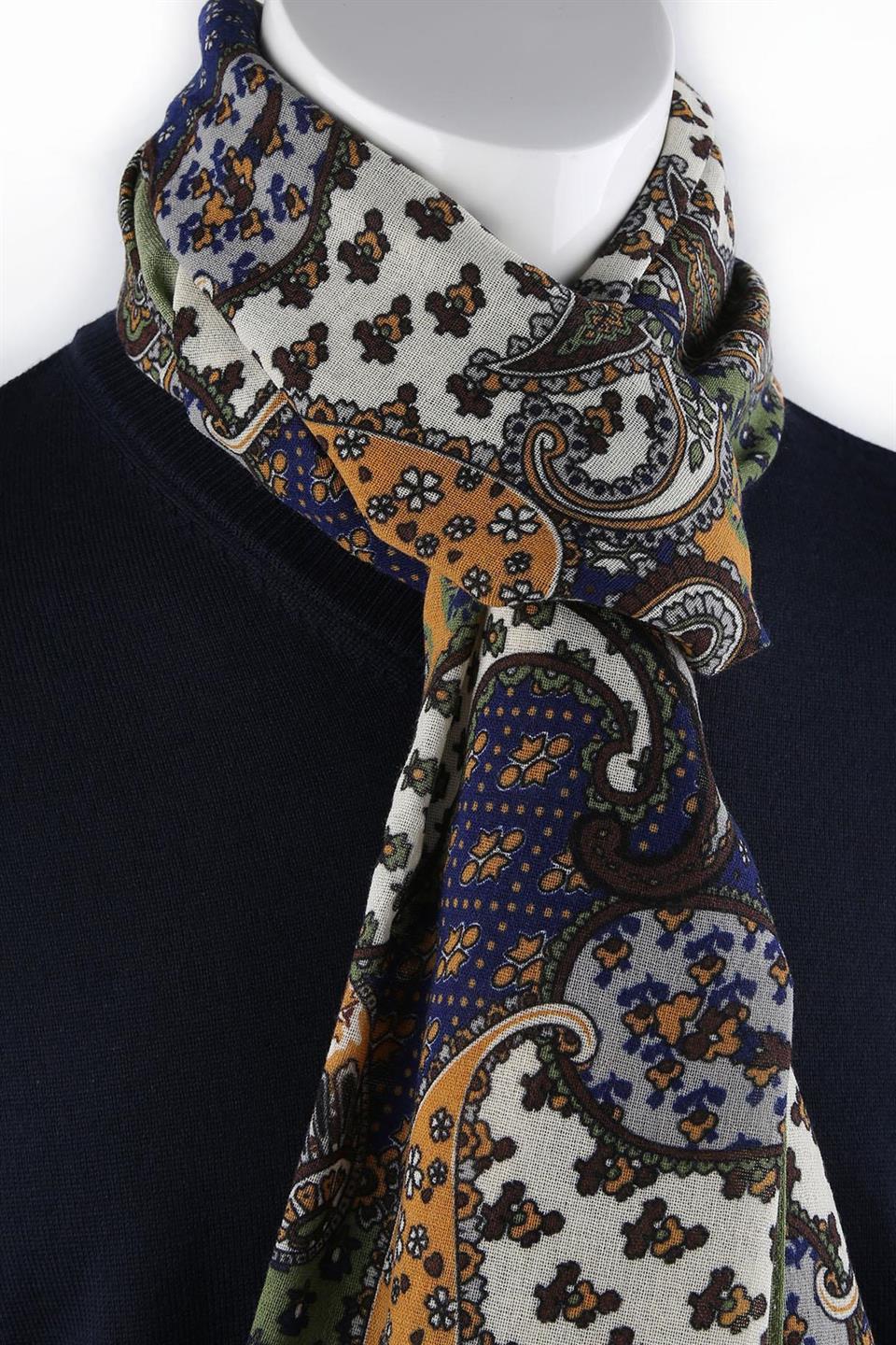 Greenwood Style Yeşil Wool Kaşkol K477