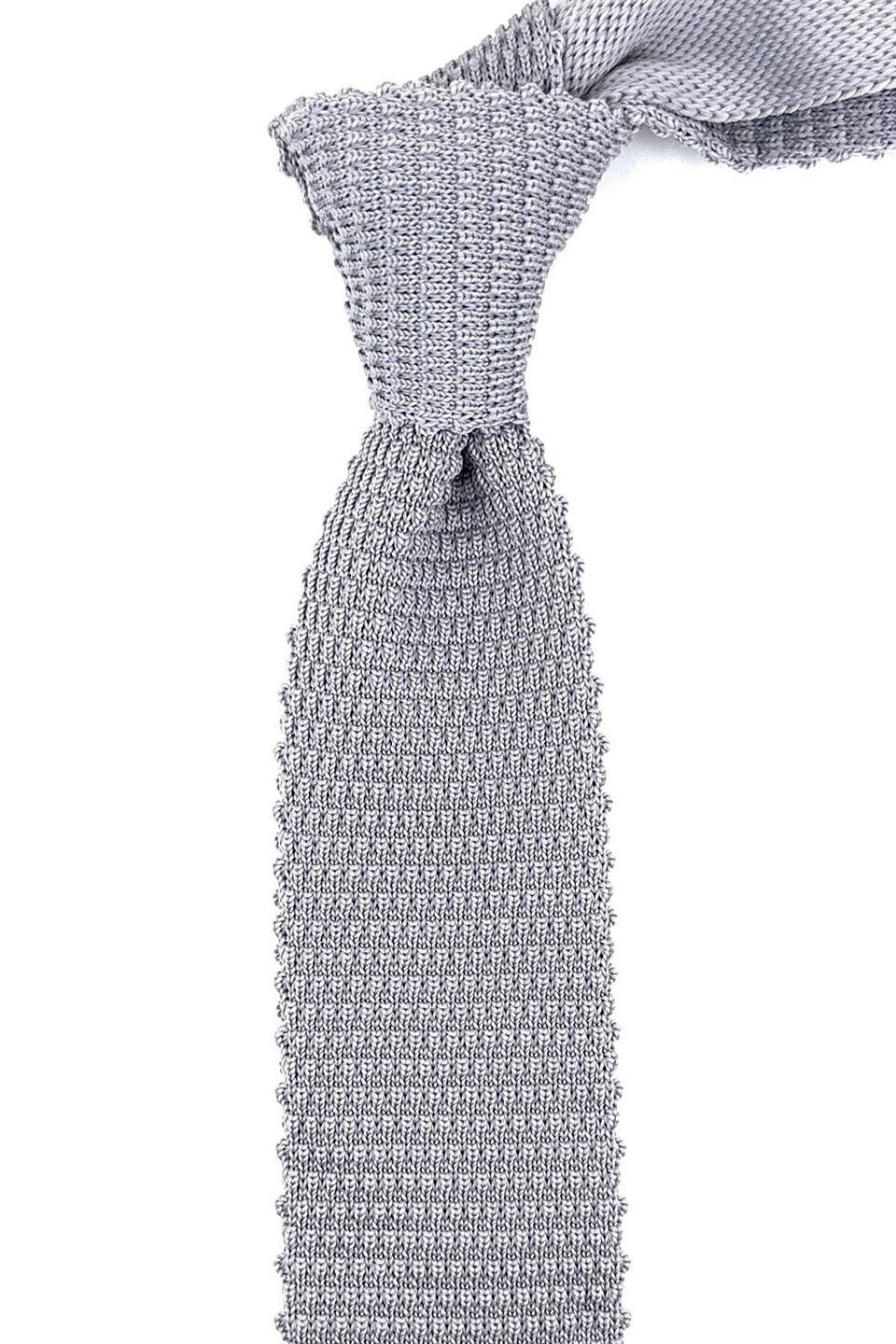 Gri Düz Örgü Kravat ÖR8327
