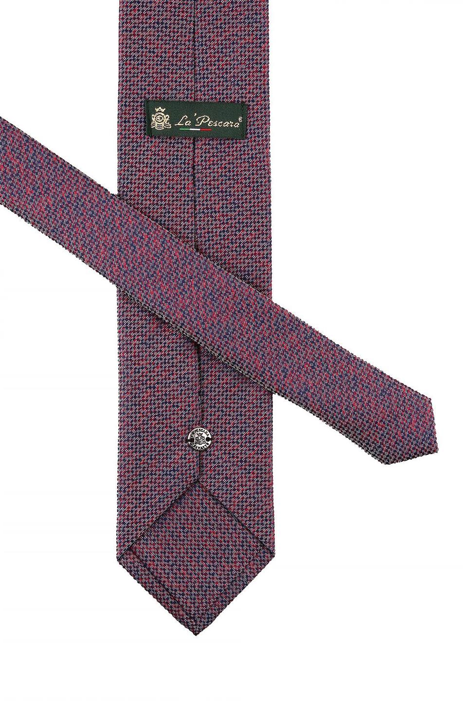 Gri - Kırmızı Nokta Desen Mendilli Klasik Kravat KK10727