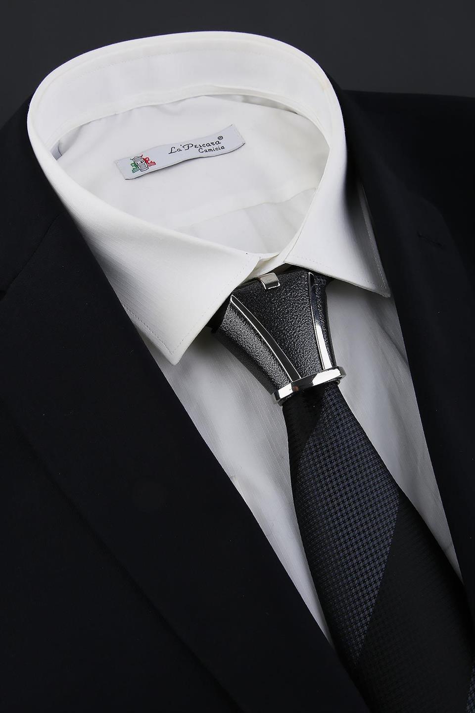 Gri Kravat Düğüm Aksesuarı TKC01