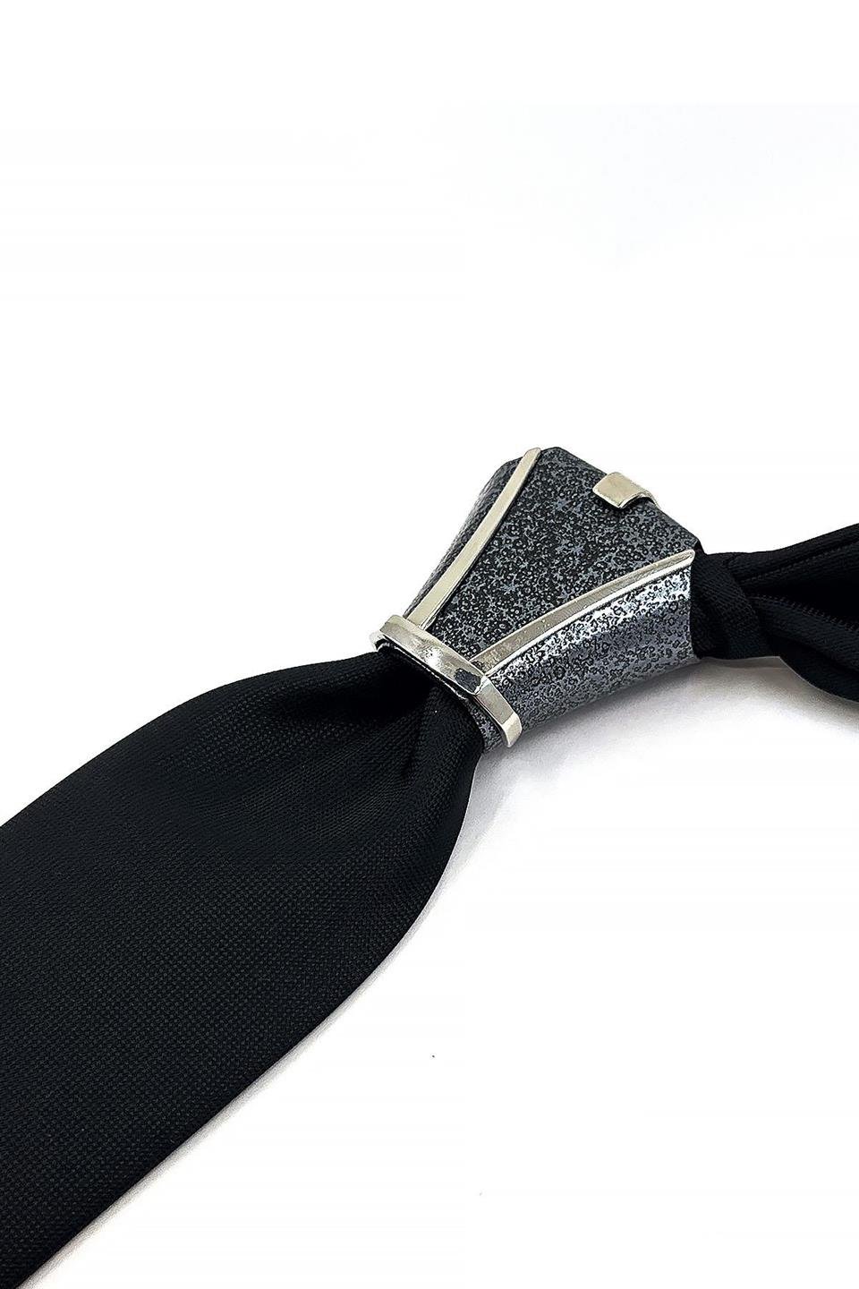 Gri Kravat Düğüm Aksesuarı TKC07
