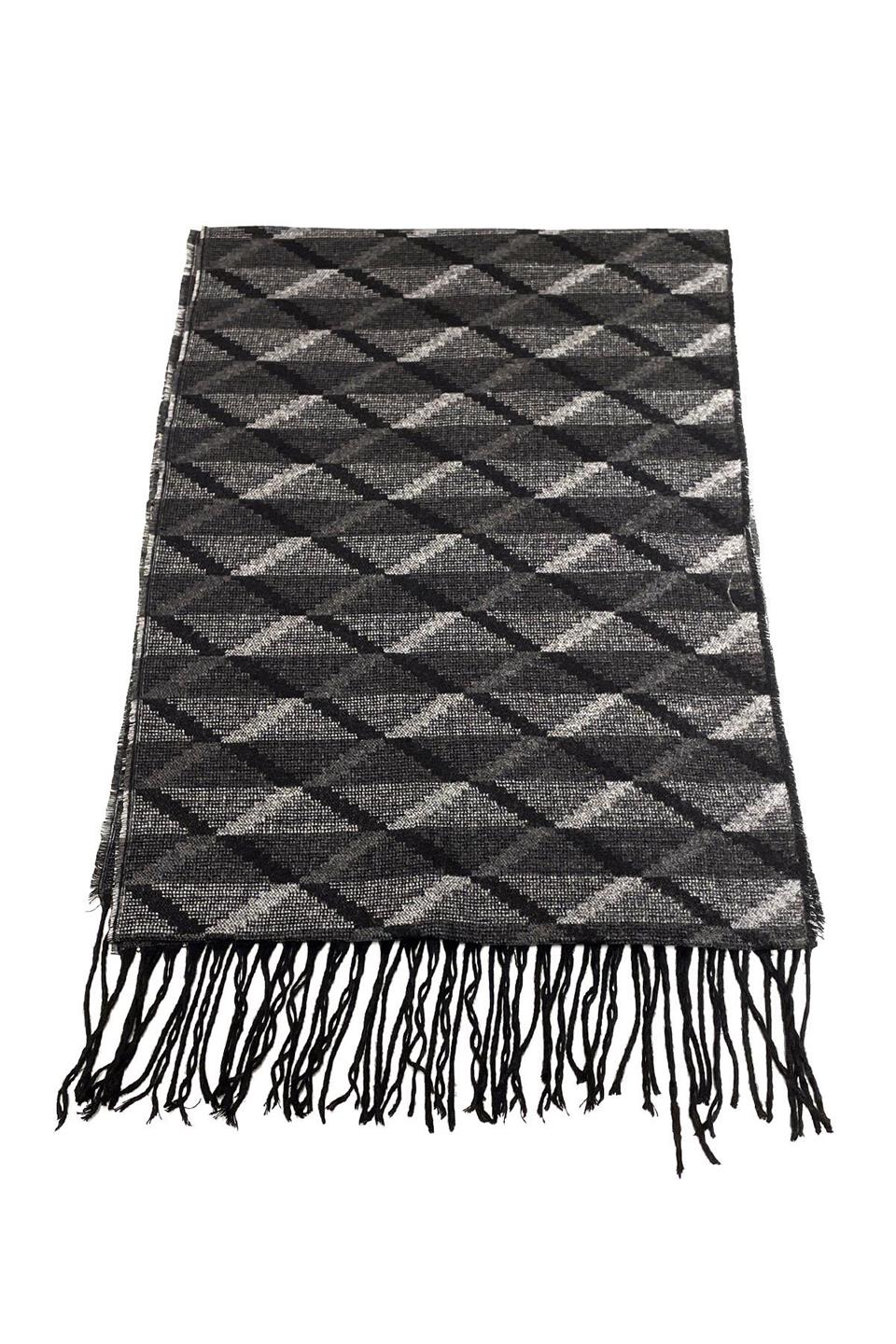 Gri Motif Desen Erkek Kaşkol K311